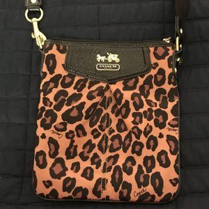 Coach Swingpack Ocelot / Leopard Crossbody Bag